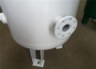 Réservoir vertical blanc de récepteur de stockage de compresseur d'air avec le connecteur de bride